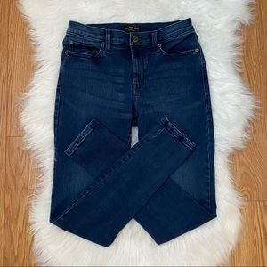 Banana Republic High Rise Skinny Dark Wash Stretch Comfy Jeans Size 26/2R
